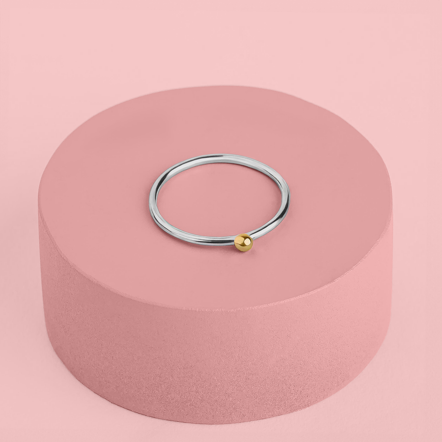 Gold Dot Stacking Ring