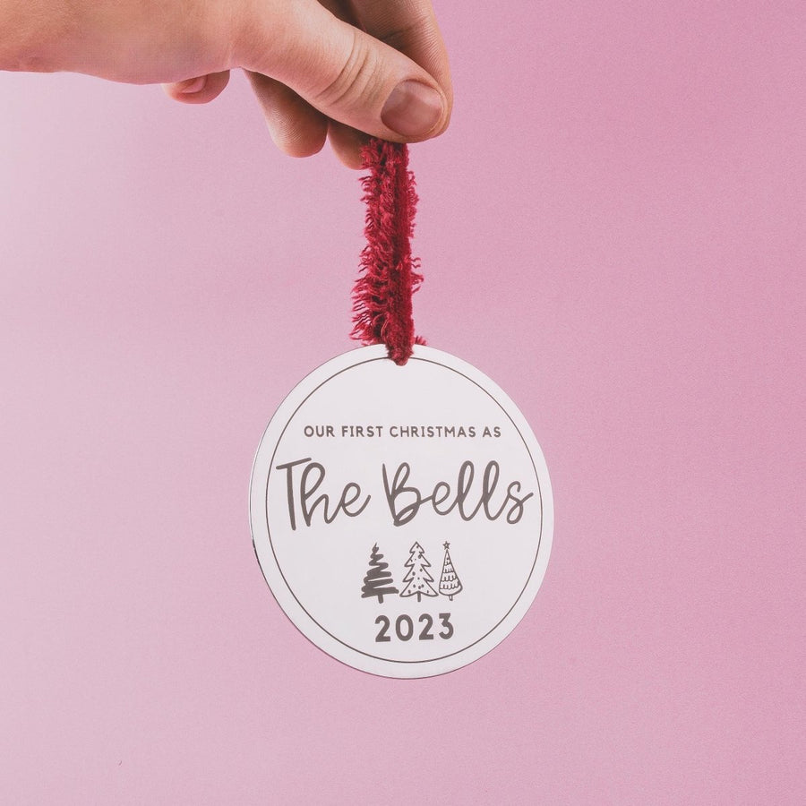 Newlyweds Christmas Ornament