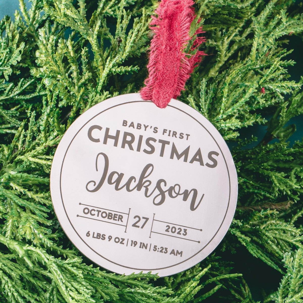 Personalized Baby's First Christmas Ornament