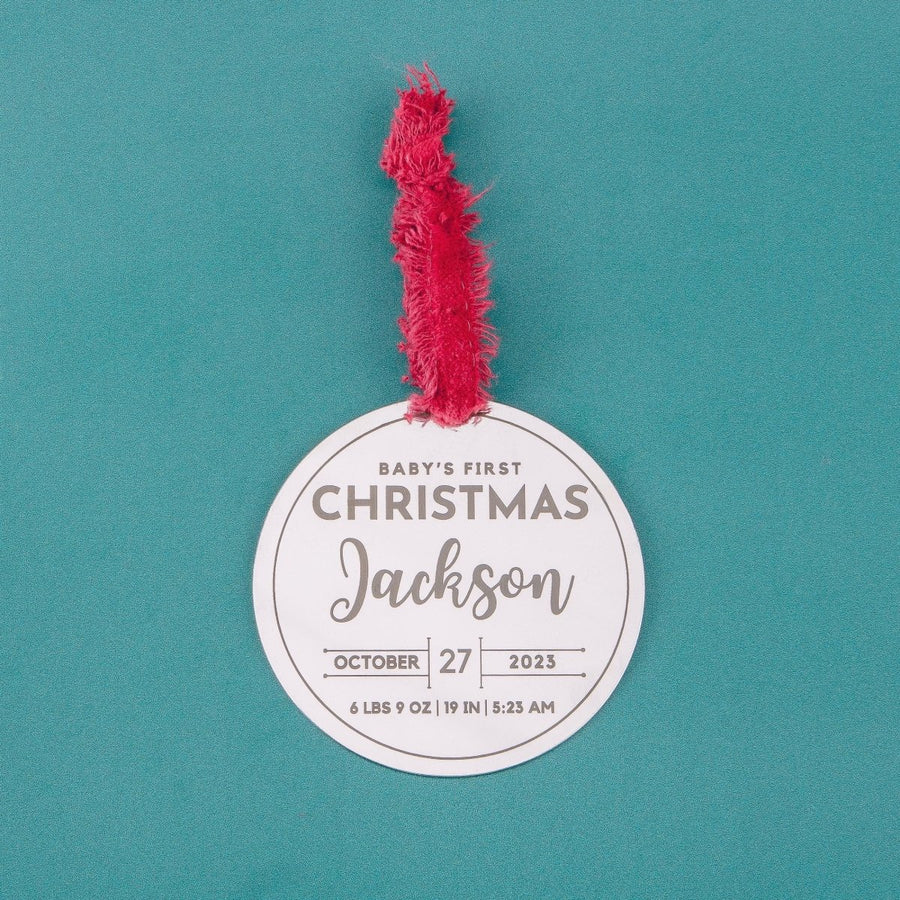 Personalized Baby's First Christmas Ornament