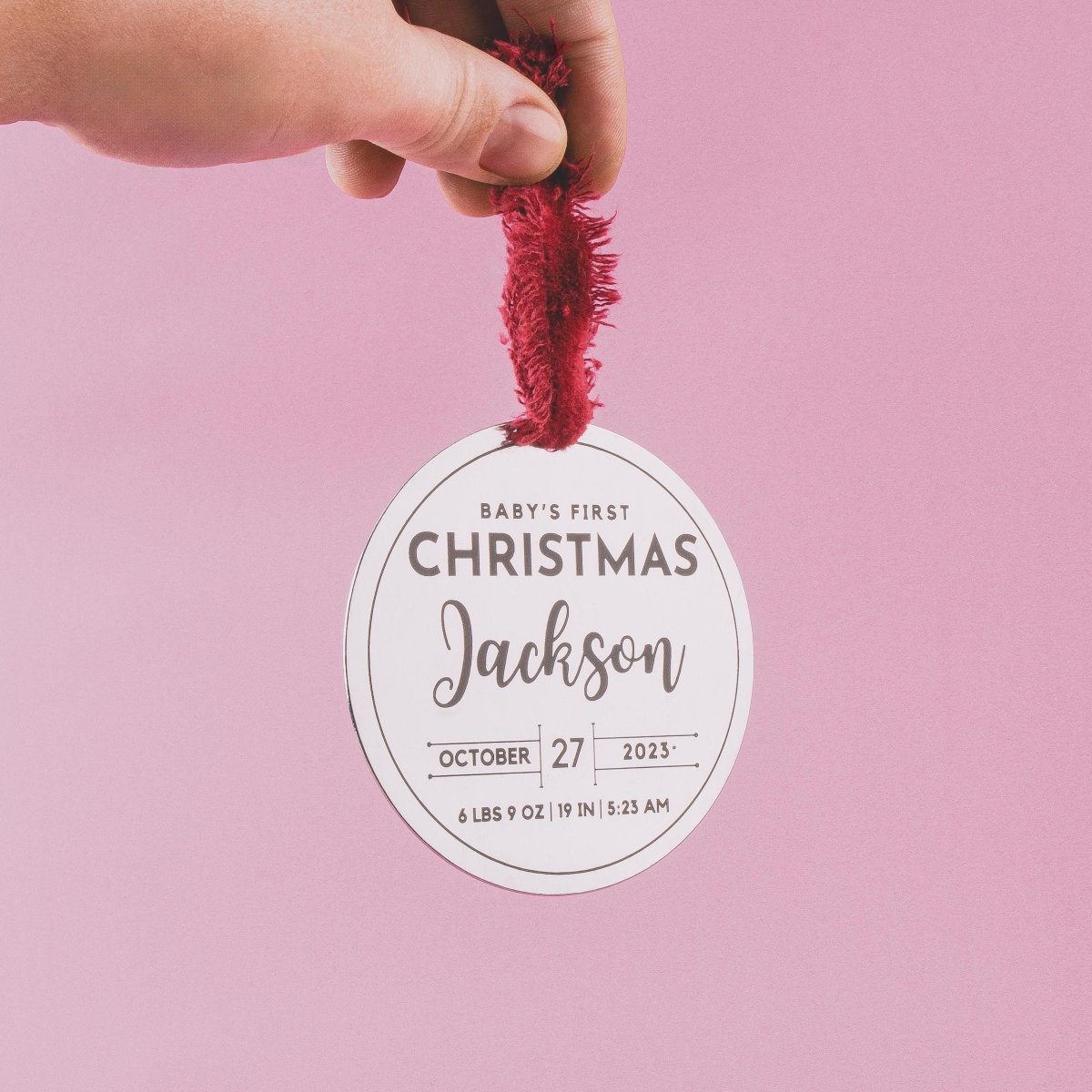 Personalized Baby's First Christmas Ornament