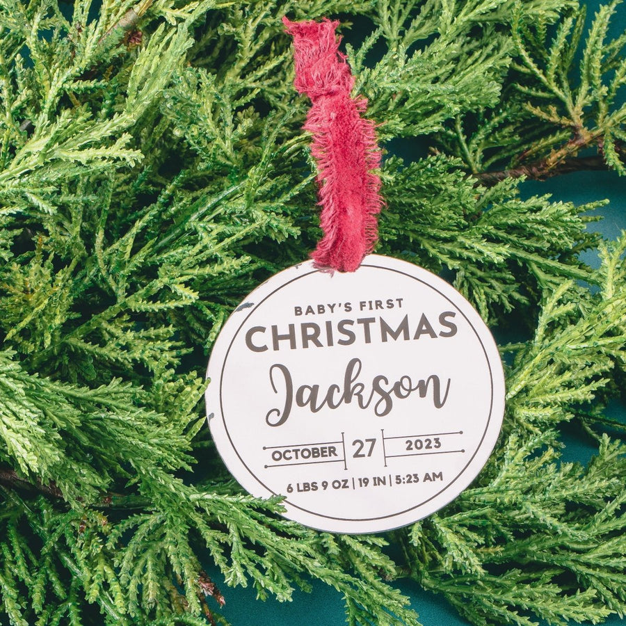 Personalized Baby's First Christmas Ornament