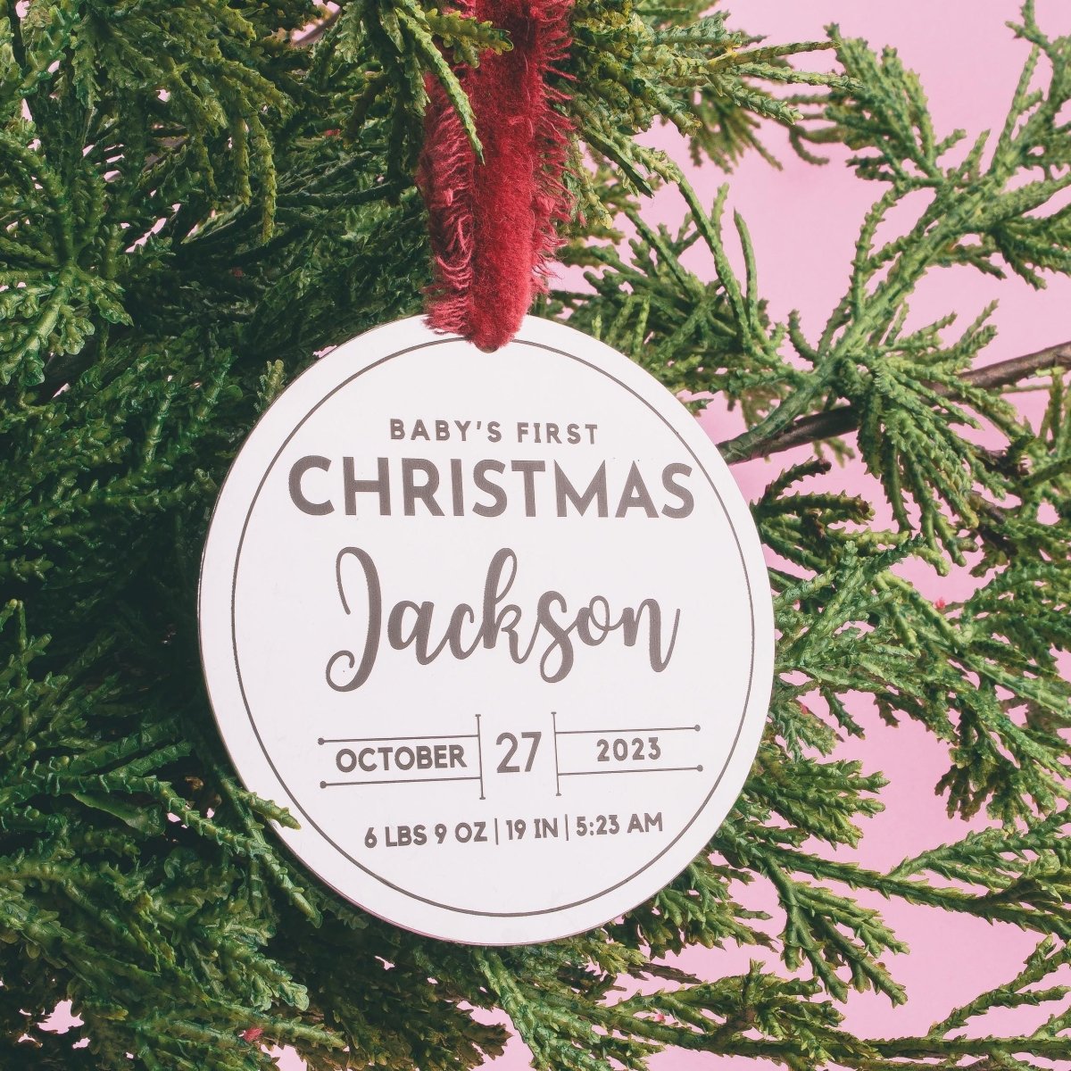 Personalized Baby's First Christmas Ornament