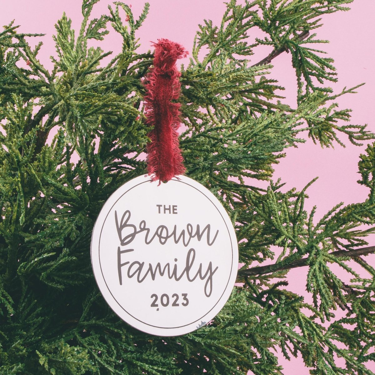 Personalized Family Christmas Ornament