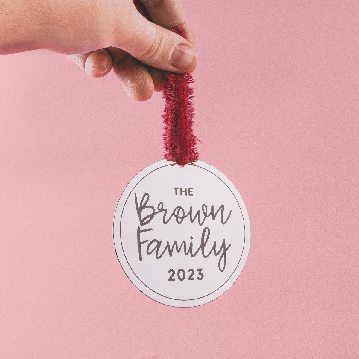 Personalized Family Christmas Ornament